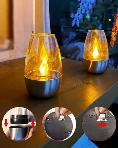 Solar Powered LED Candles