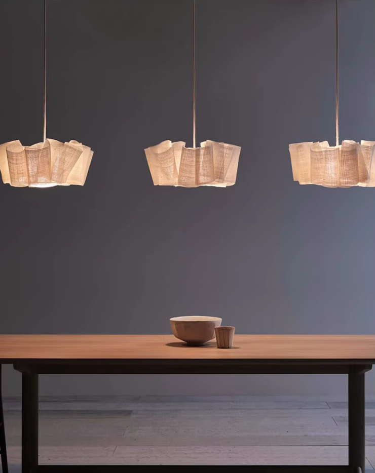 Kumo Linen Pendant Lamp