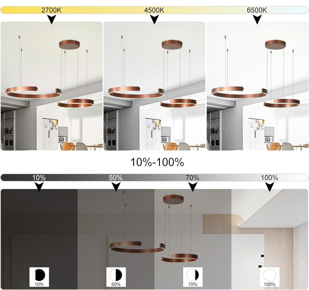 Vaya™ | Minimalistic led ring chandelier
