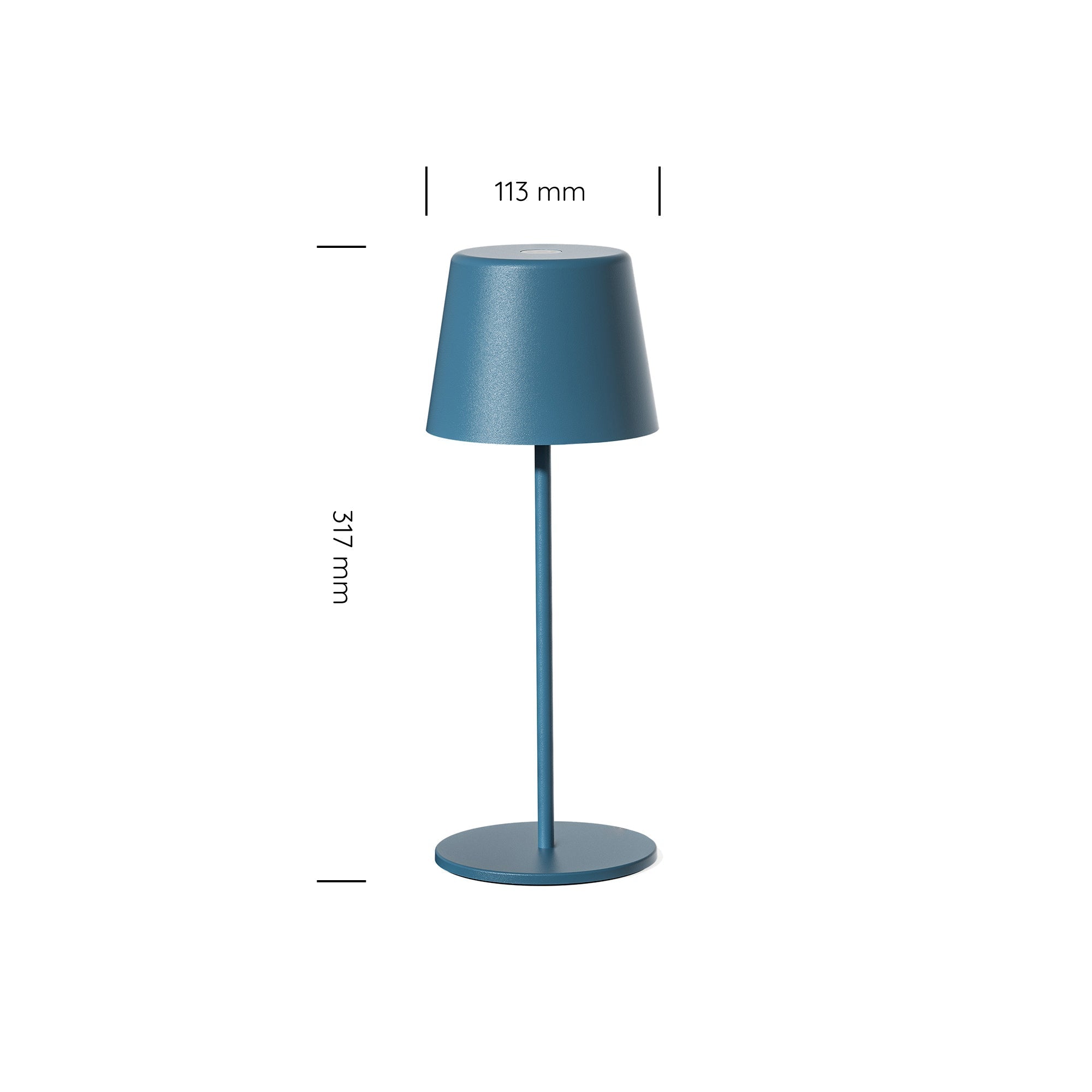 Paola 300 Rechargeable Cordless Table Lamp Matte Blue (Lampa LED)