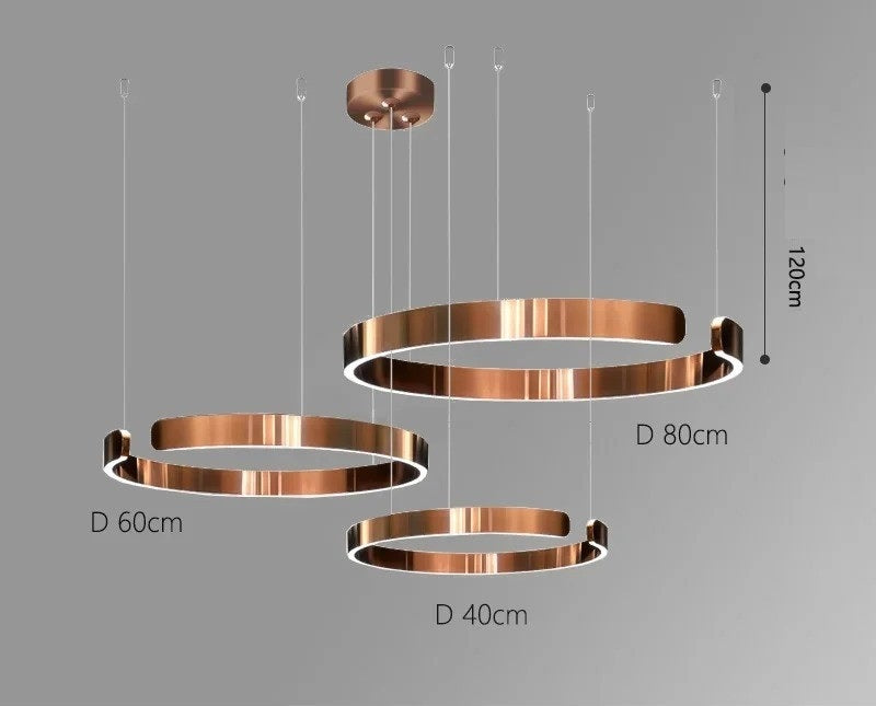Vaya™ | Minimalistic led ring chandelier