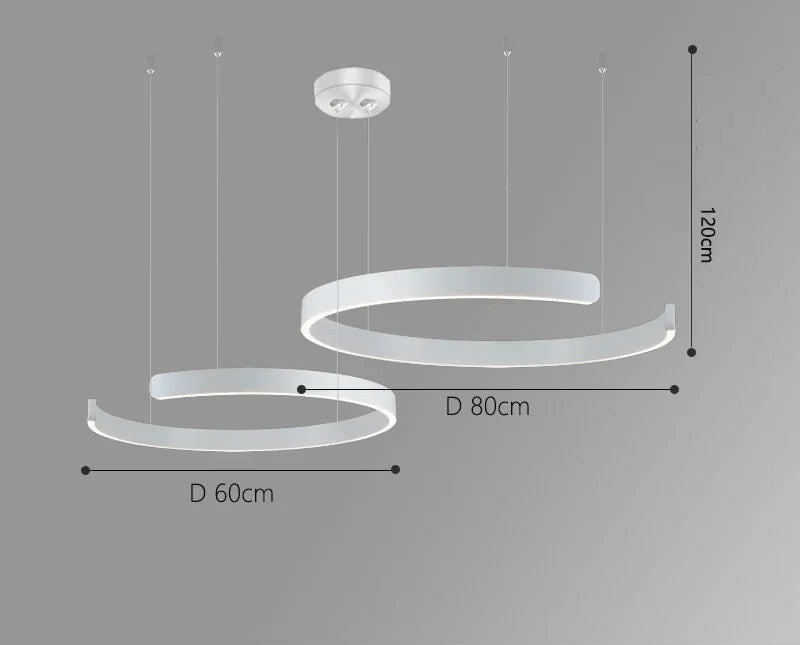 Vaya™ | Minimalistic led ring chandelier