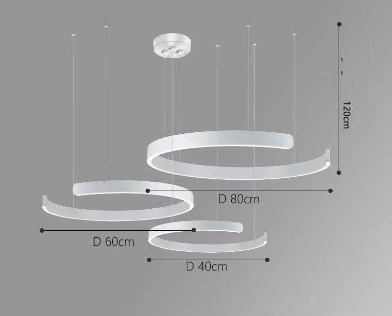 Vaya™ | Minimalistic led ring chandelier