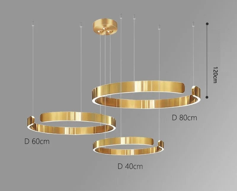 Vaya™ | Minimalistic led ring chandelier