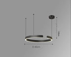 Vaya™ | Minimalistic led ring chandelier