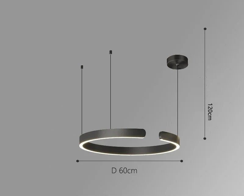 Vaya™ | Minimalistic led ring chandelier