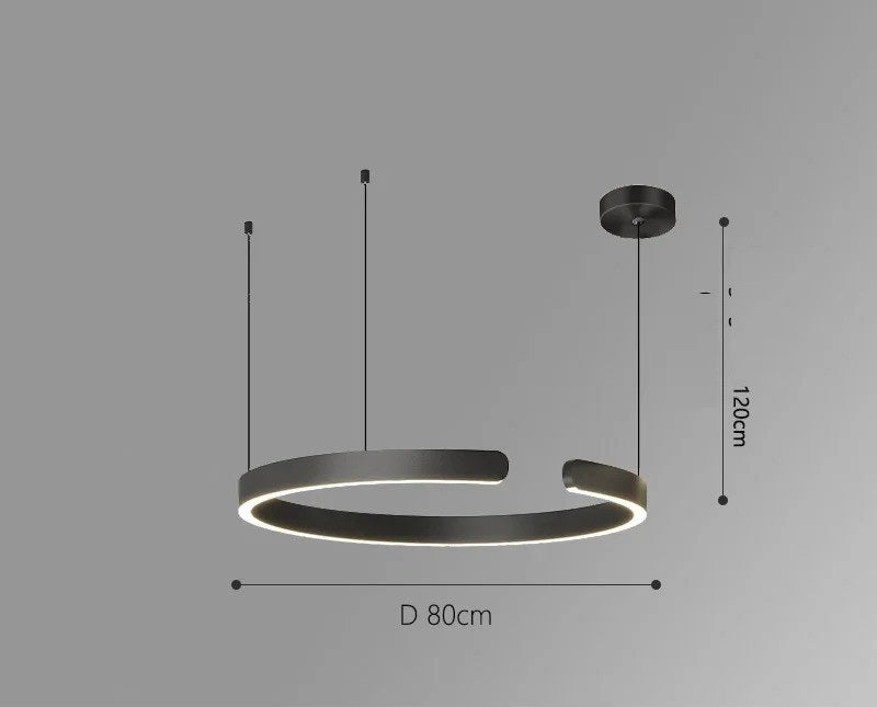 Vaya™ | Minimalistic led ring chandelier