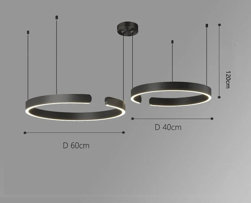 Vaya™ | Minimalistic led ring chandelier
