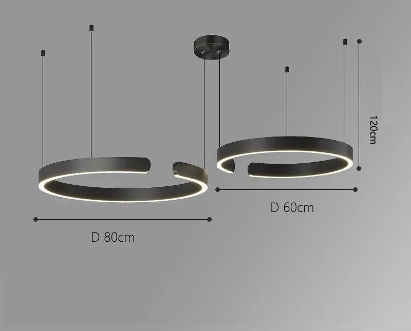 Vaya™ | Minimalistic led ring chandelier