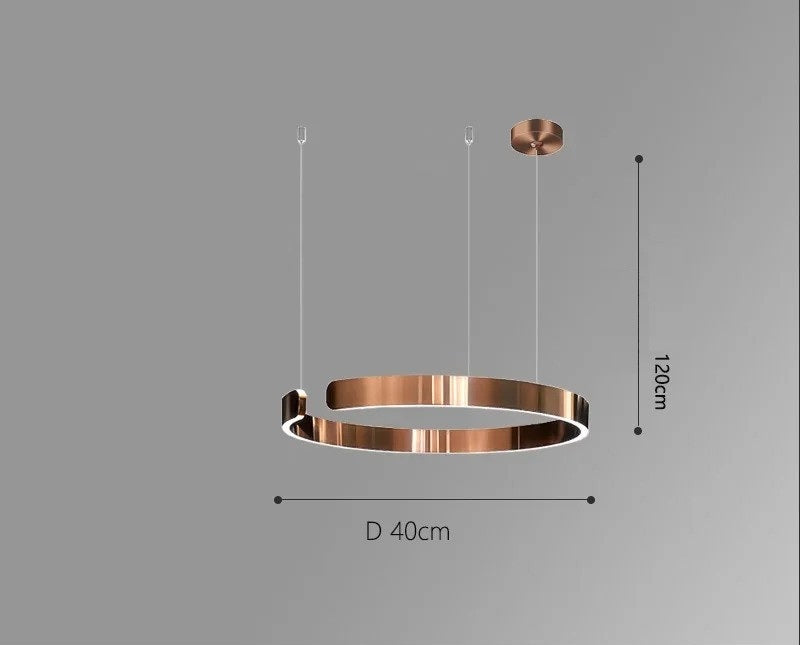 Vaya™ | Minimalistic led ring chandelier